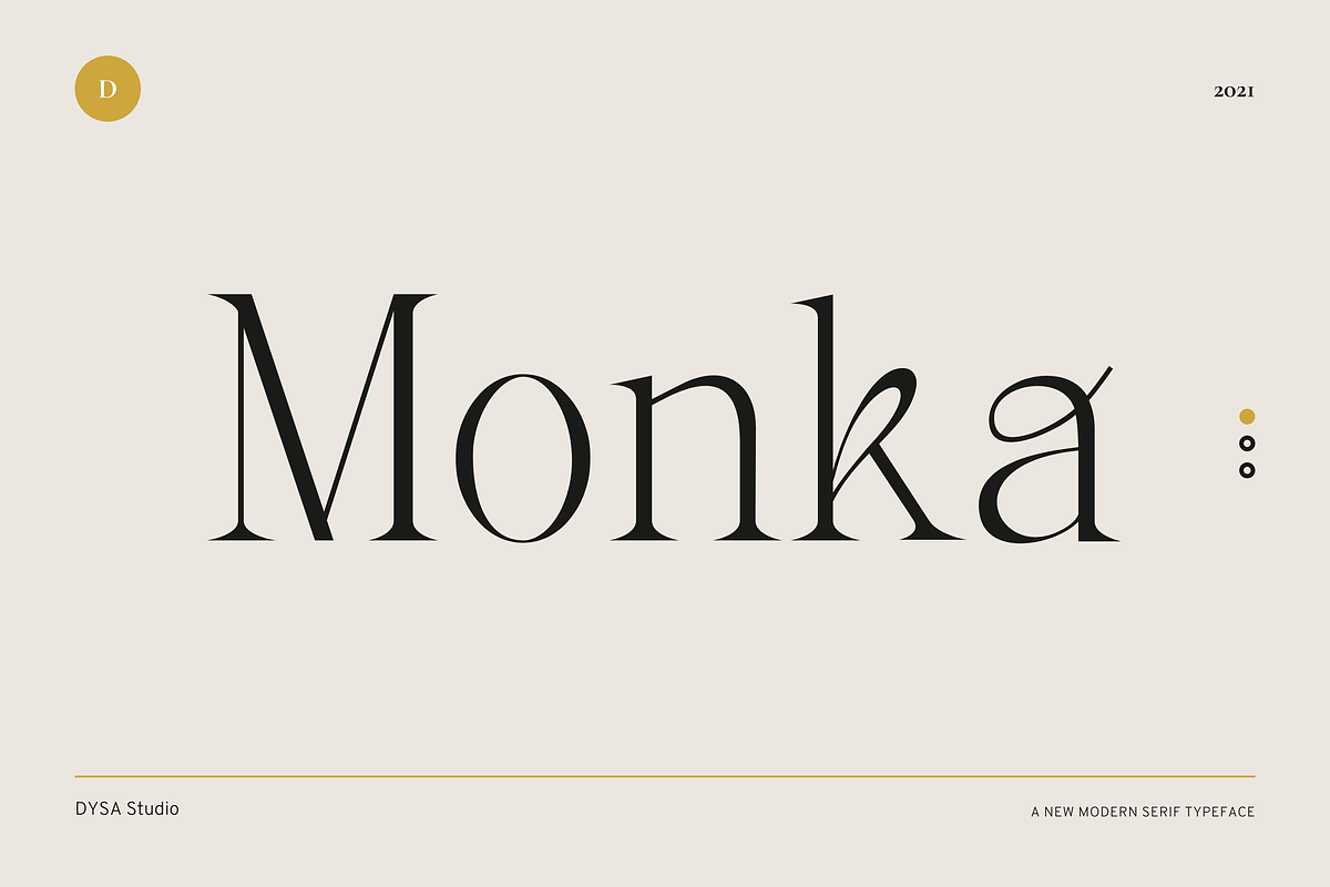 Monka, a Serif Font by DYSA Studio (Photo 1 of 13)