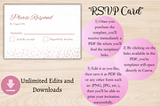 Glitter Wedding Invitation Template, an Invitation Template by Talentex Invitations (Thumbnail 4 of 4)
