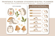 cute hedgehog digital sticker planne, a Design Template by hanacrochetdesign (Thumbnail 3 of 7)