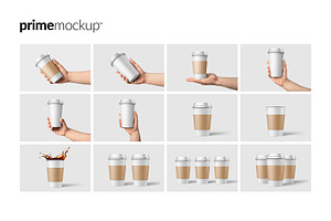 Paper Coffee Cup Mockup Bundle