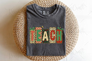 Coquette Teacher Christmas Png, an Illustration by OK Design (Thumbnail 4 of 4)