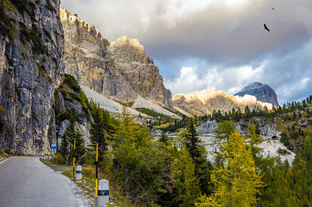 Dolomites covered the sunset rays, a Nature Photo by kavram