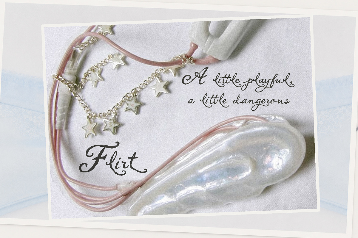 Flirt: Coquette Script Font, a Script Font by Mneme (Photo 2 of 9)