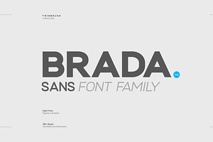 Brada Sans - A Designers Font Family