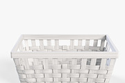 Wicker Basket Ikea Knarra 1 White, an Object 3D Model by Markelos (Thumbnail 2 of 10)