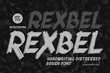 Rexbel a Rough Brush Font
