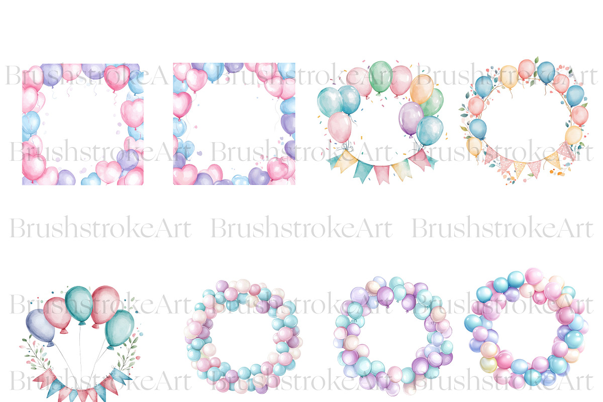 Balloon Clipart, Wedding Balloon PNG, an Object Illustration by BrushstrokeArtGB (Photo 6 of 9)