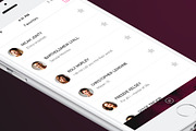 Messenger Template for iPhone, an UI Kit Template by Made by Rheon (Thumbnail 4 of 5)