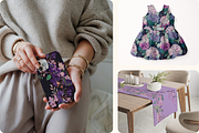 Gilded Petal Jeweled Florals, a Pattern Graphic by Ninterints (Thumbnail 6 of 17)