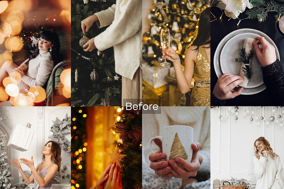 14 Golden Christmas Lightroom Preset, a Preset Add-On by RamsaGraphi (Photo 2 of 10)
