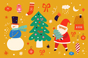Cute Christmas collection, a Seasonal Illustration by MoleskoStudio (Thumbnail 7 of 30)