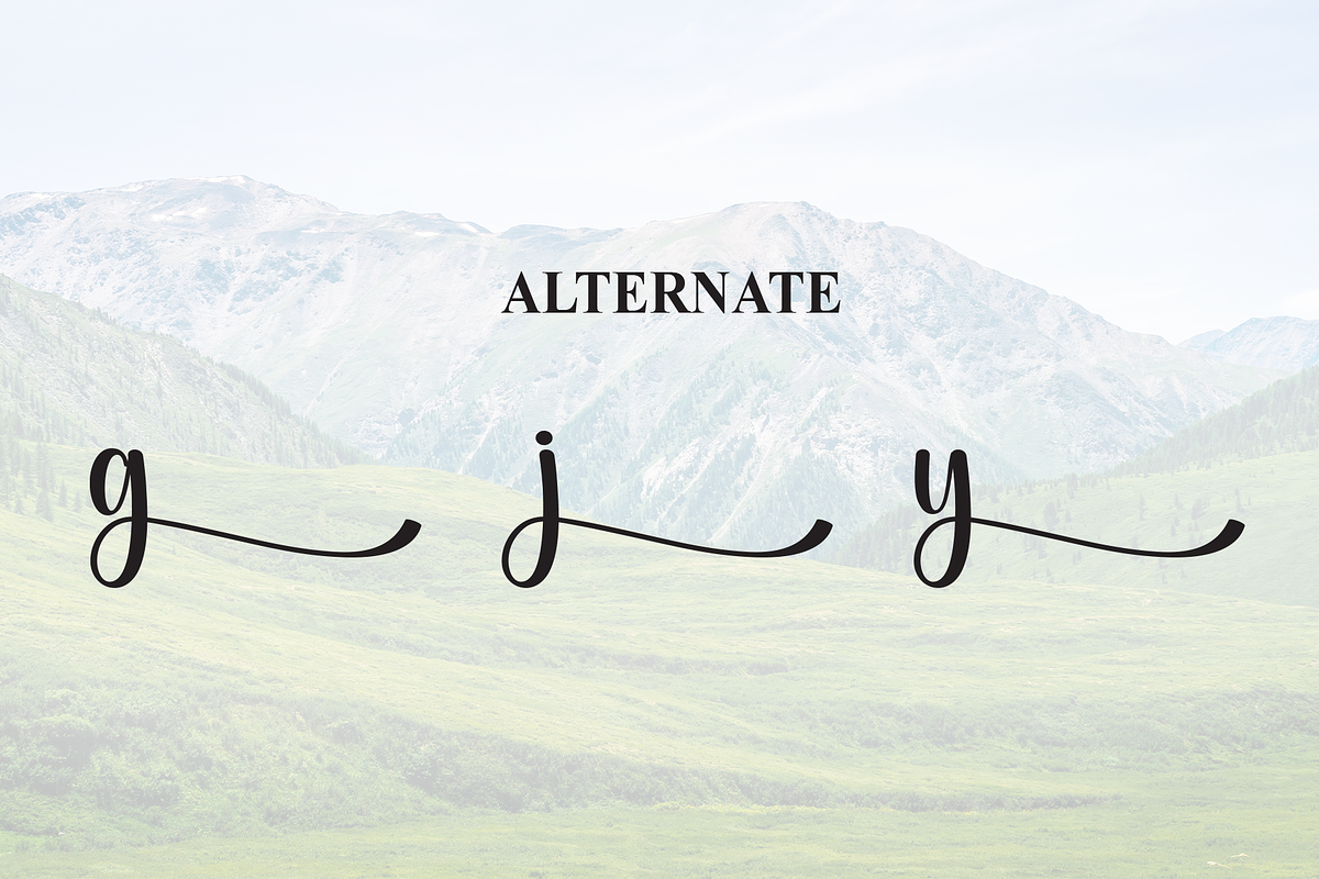 Highland | Script Font, a Handwritten Font by Scratchones (Photo 8 of 9)