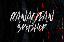 Canadian Brusher - Hipster Typeface