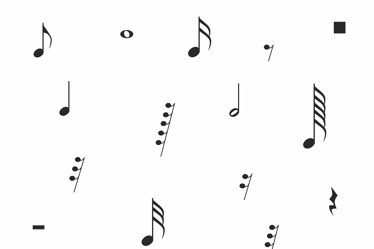 Seamless Pattern Music Notes, a Pattern Graphic by Viktorijareut (Photo 1 of 5)
