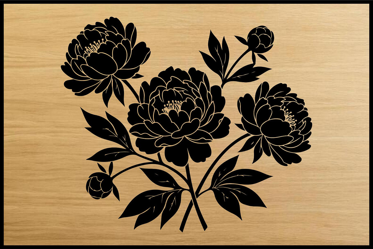 Floral Silhouette Puzzle Bundle, an Object Illustration by Artivon (Photo 4 of 7)