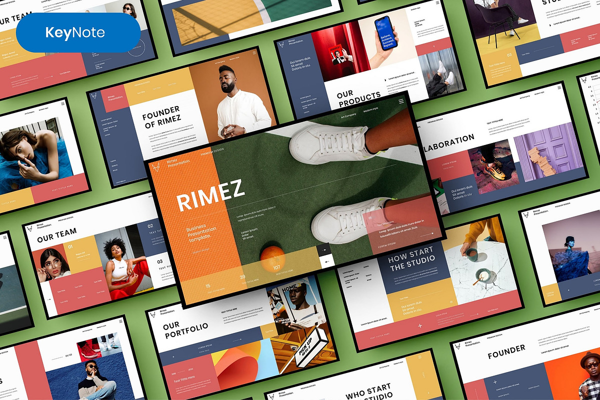 Rimez – Business Keynote Template, a Presentation Template by Dens Creative Studio (Photo 1 of 12)