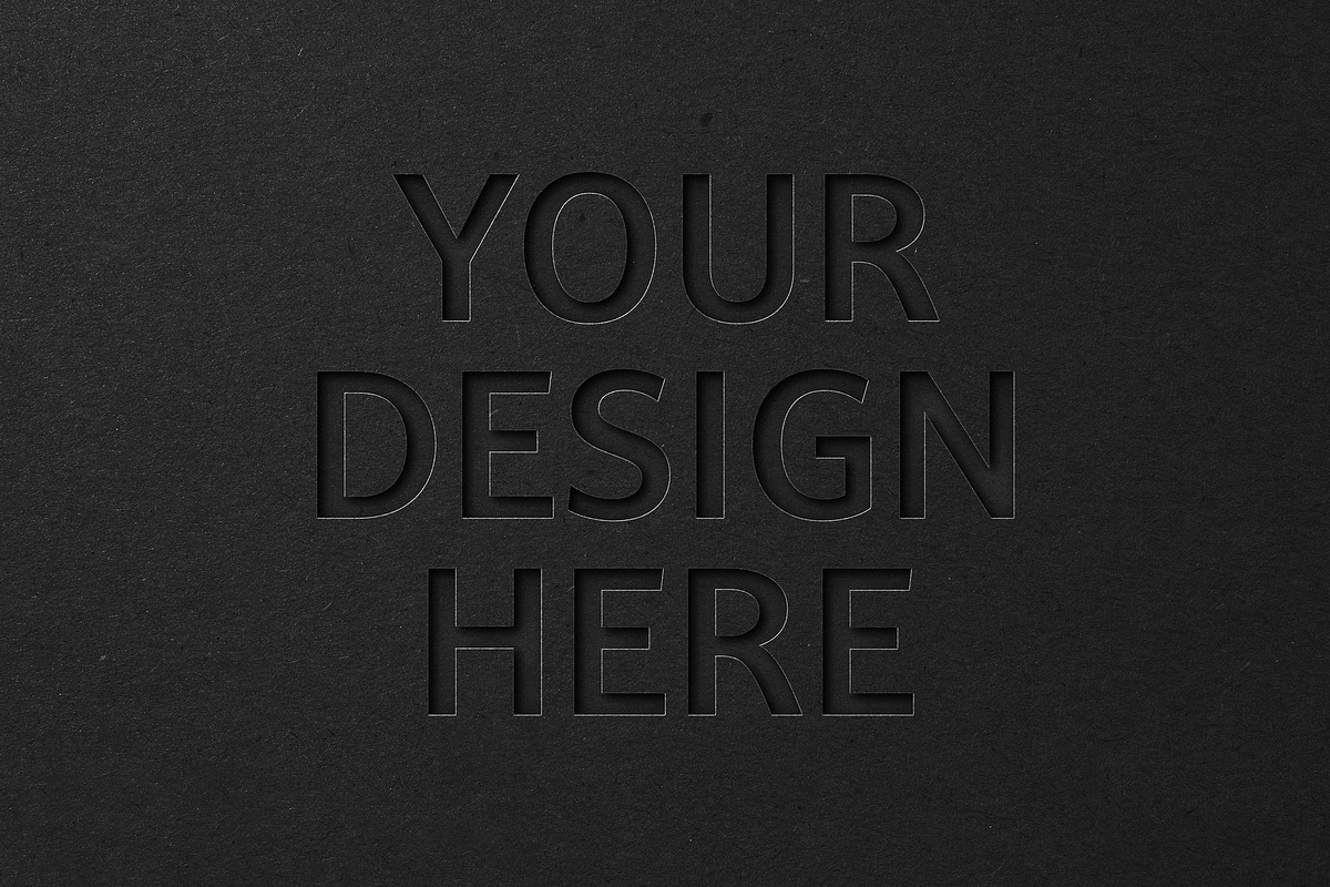 Cutout Black Paper Mockup, a Mockup by Design Squad (Photo 4 of 4)