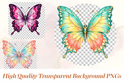 Glitter Butterfly Clipart PNG Bundle, an Animal Illustration by Ink Gallery (Thumbnail 3 of 13)