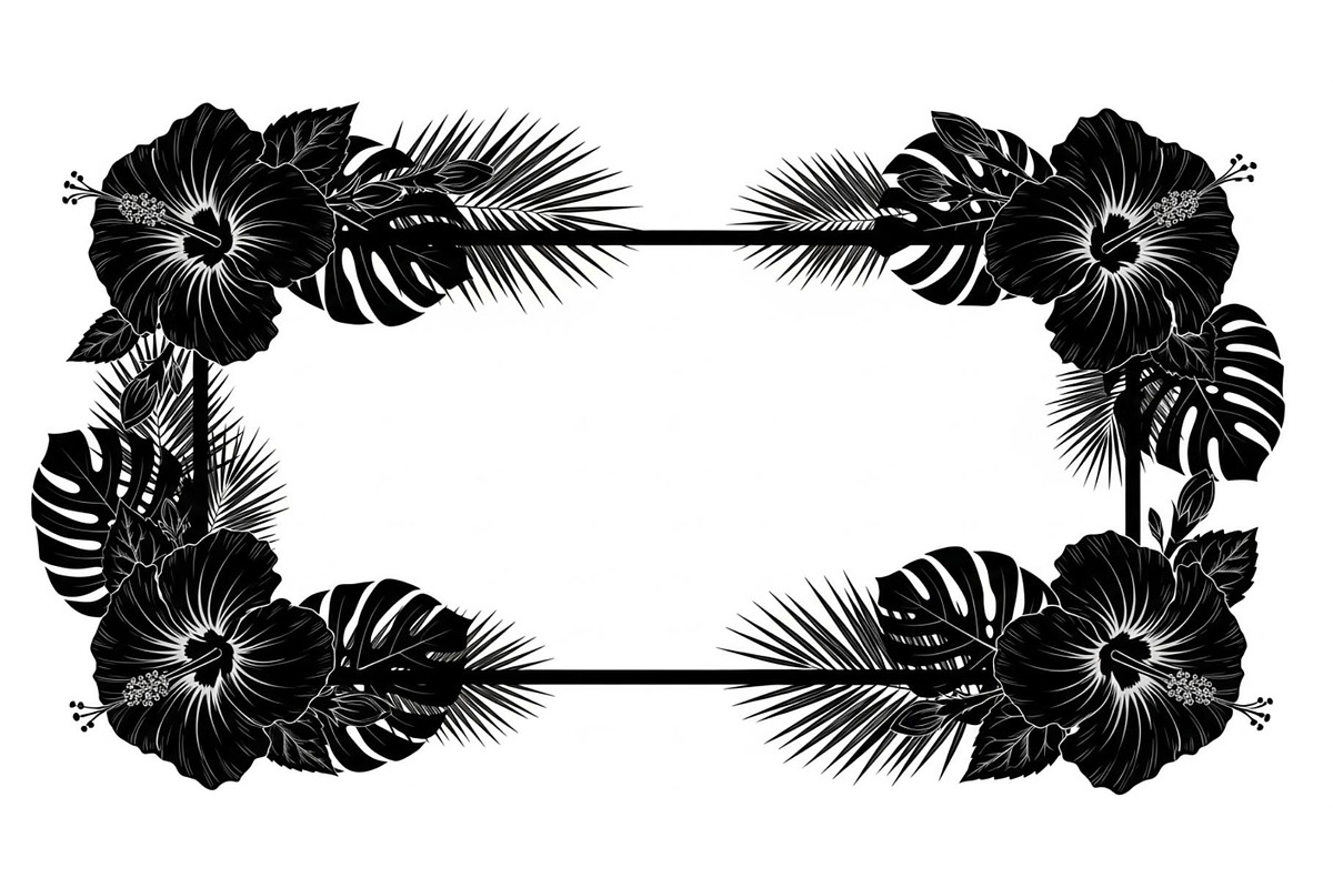 Floral Rectangle Frame SVG Bundle, an Illustration by jahid234 (Photo 19 of 31)