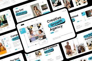 Creative Digital Agency Presentation, a Templates & Theme by Hammad Arif