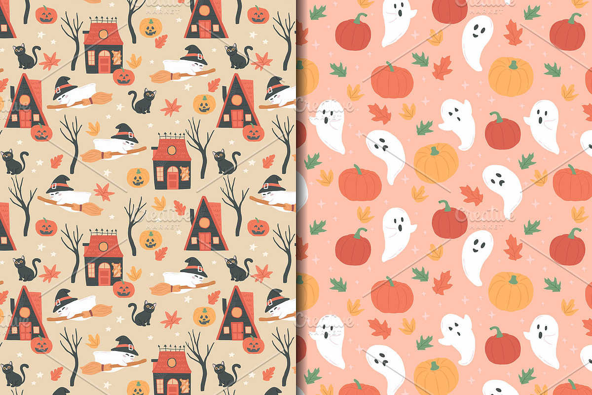 Halloween Haunted House Pattern, a Pattern Graphic by CreativeChristiana (Photo 7 of 8)