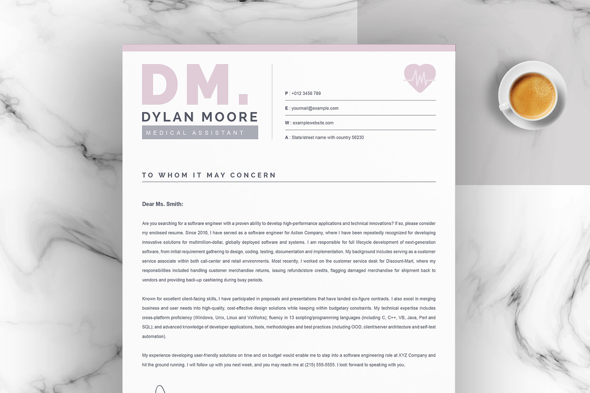 Resume Template for Medical, a Resume Template by ResumeInventor (Photo 4 of 6)
