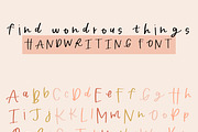 Find Wondrous Things Handwritten, a Font by lindsaygriswold (Thumbnail 1 of 2)