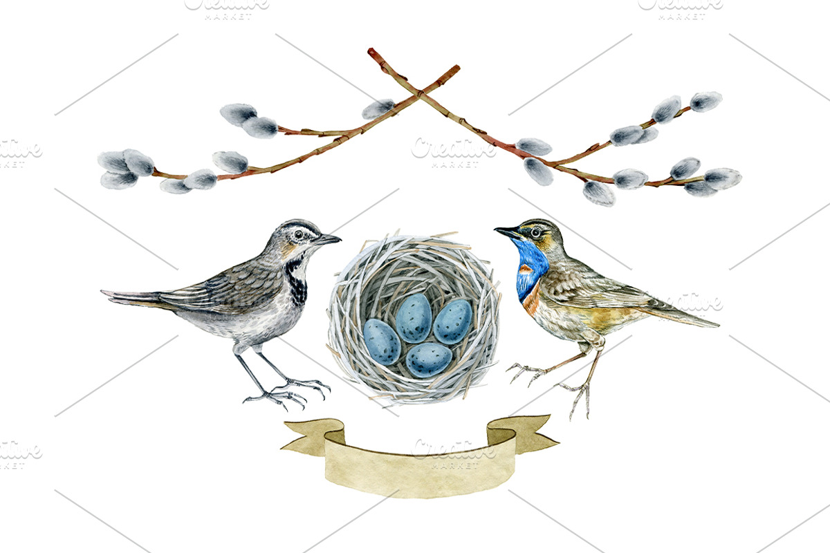 Easter set, an Illustration by Watercolor life (Photo 2 of 5)