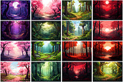 Forest Wallpaper, a Wallpaper Graphic by Forhadx5 (Thumbnail 3 of 12)