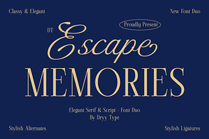 DT Escape Memories - Font Duo