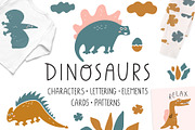 Dinosaurs, an Animal Illustration by cutelevindesign (Thumbnail 1 of 11)