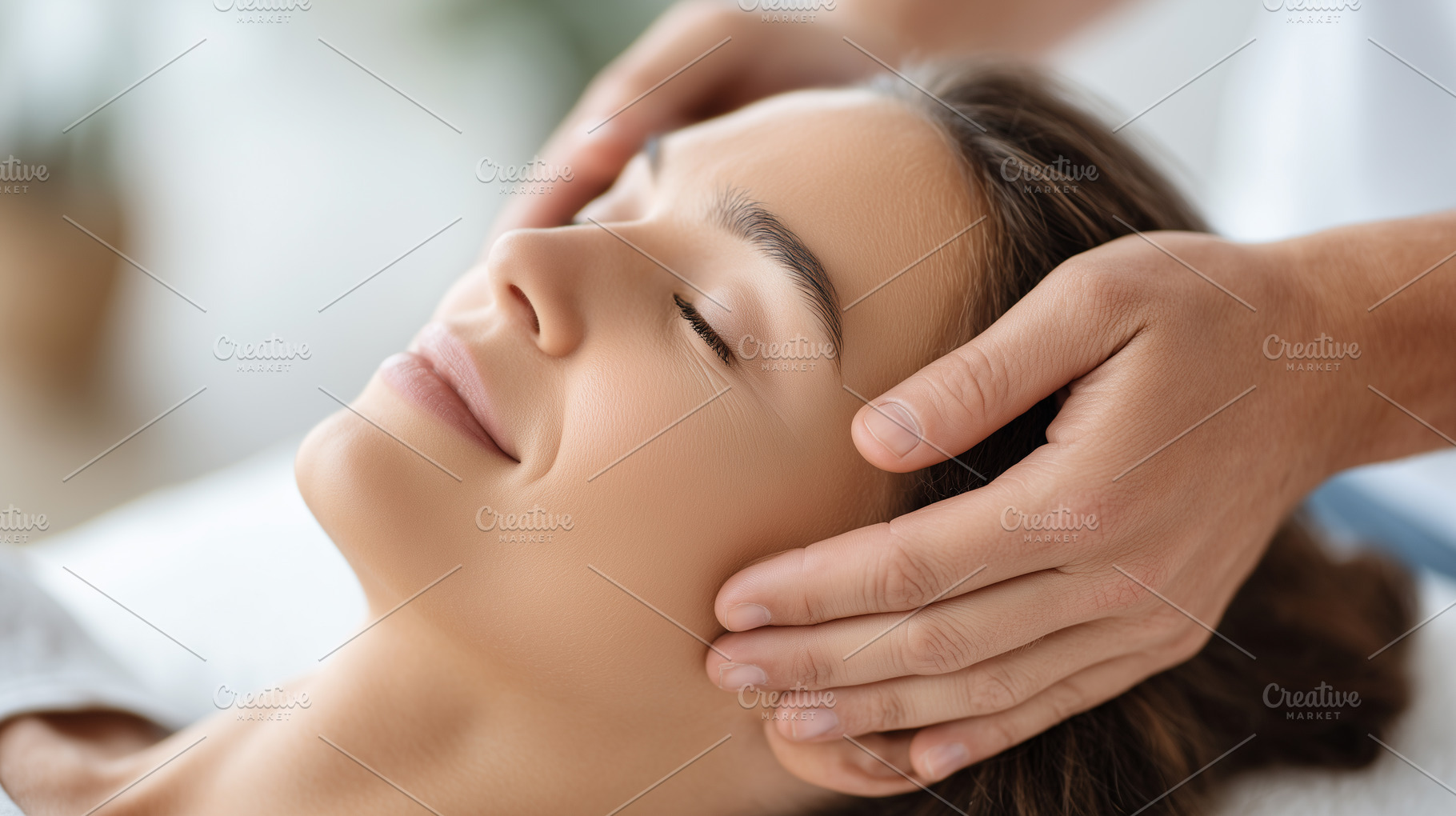 Young woman receiving massage, a Beauty & Fashion Photo by MistyDay