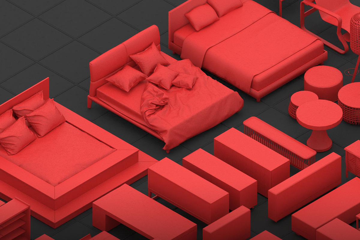 Basemesh Furniture collection, a Furniture 3D Model by MohamedHussien1 (Photo 2 of 8)