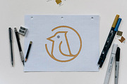 Circle Little Bird Animal Logo, a Branding & Logo Template by jongcreative (Thumbnail 2 of 3)