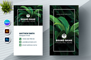 Botanical Business Card Design