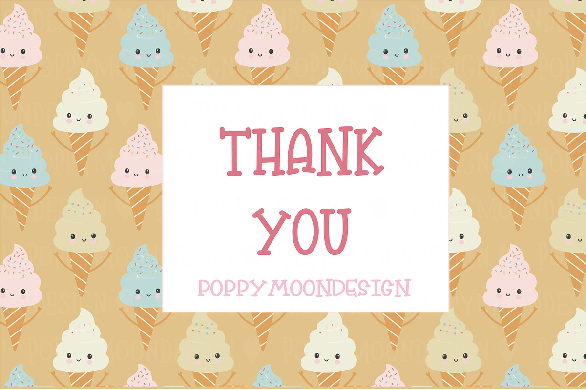 Cool Party clipart and paper set, a Food Illustration by Poppymoondesign (Photo 5 of 5)