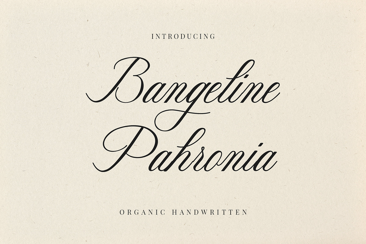 Bangeline Pahronia Calligraphy Font, a Handwritten Font by UICreative (Photo 1 of 12)