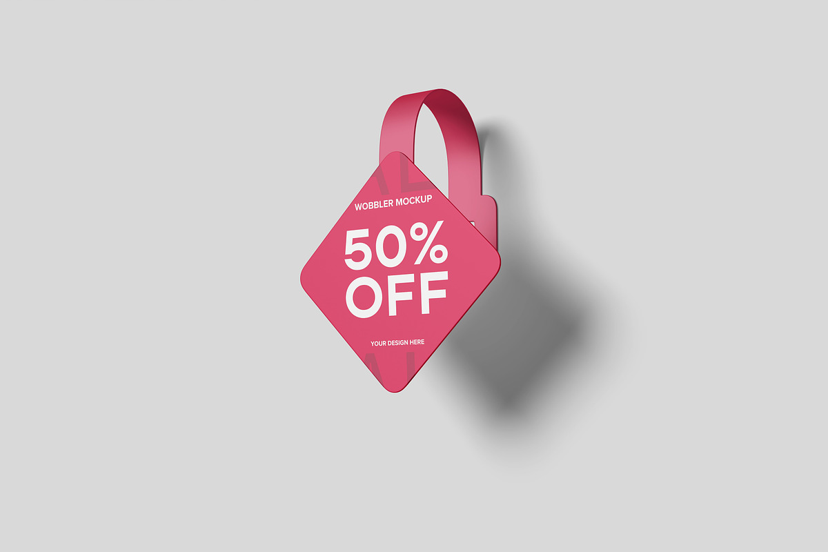 Wobbler Mockup, an Advertising Mockup by Hazzpro_Std (Photo 3 of 5)