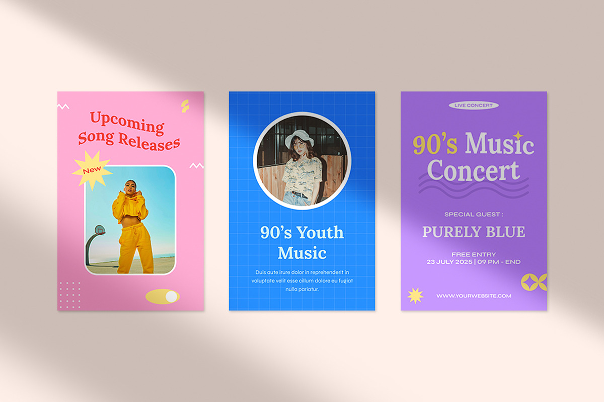 90's - Music Social Media Pack, a Social Media Template by Neetlabs Studio (Photo 5 of 5)