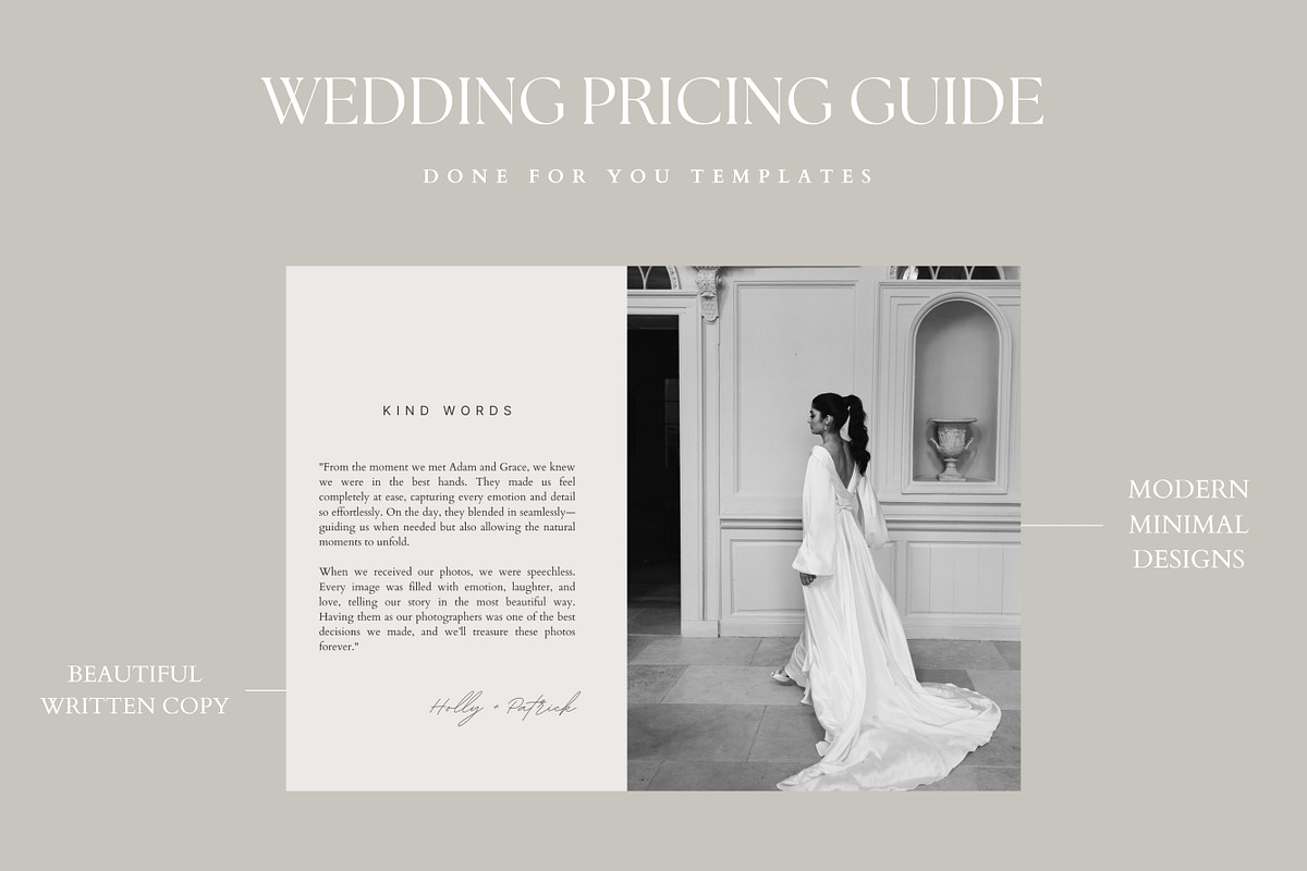 Wedding Photography Pricing Guide, a Marketing Template by Adam and Grace (Photo 13 of 23)