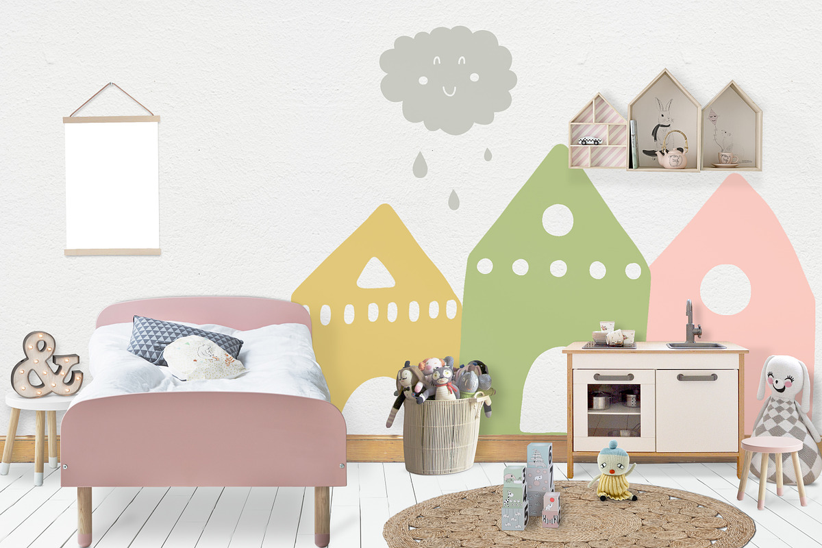 Kids Room Wall/Frame Mock Up 2, a Print Template by Whimsicality (Photo 3 of 7)