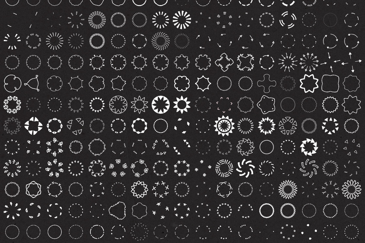 220 Sketched Illustrator Brushes preview 6