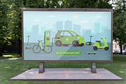 People riding eco electric transport, a Person Illustration by Anna Summer (Thumbnail 7 of 9)