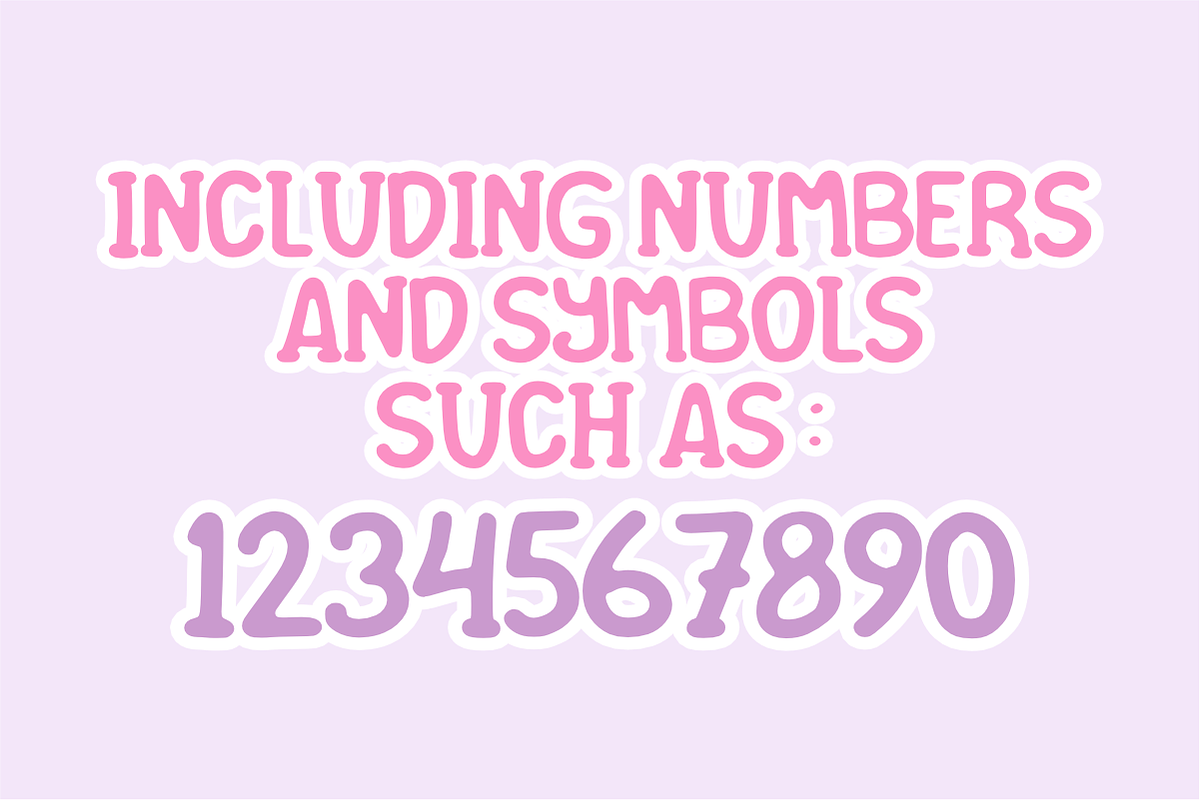 Cute Shape - Cartoon Kids Font, a Handwritten Font by KiddoGlyphs Studio (Photo 4 of 4)