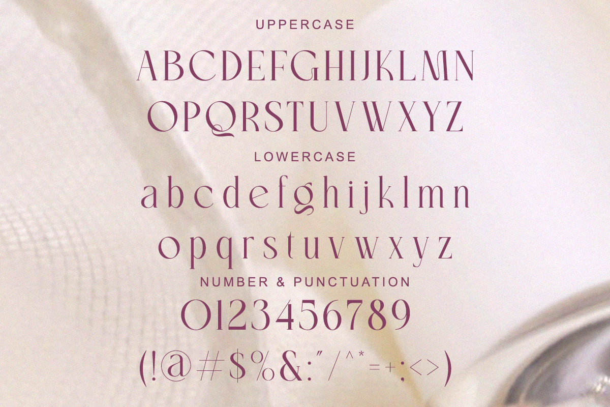 Mysgiah - Modern Feminine Serif, a Serif Font by Qweera Studio (Photo 11 of 12)