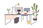 Modern comfortable workplace, a Work Illustration by Good Studio (Thumbnail 2 of 3)