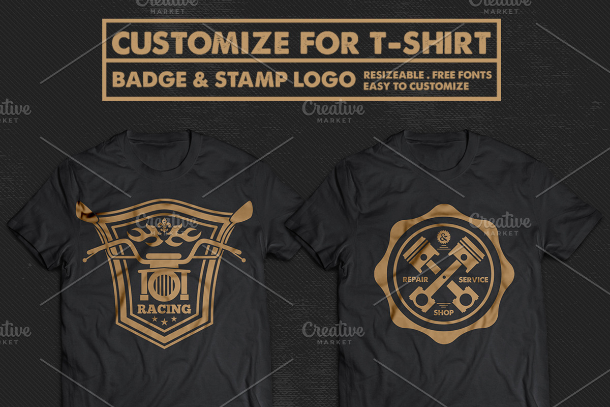 Race Badge & Stamp Logo & 5 Mockup, a Branding & Logo Template by The Craftsman (Photo 8 of 16)