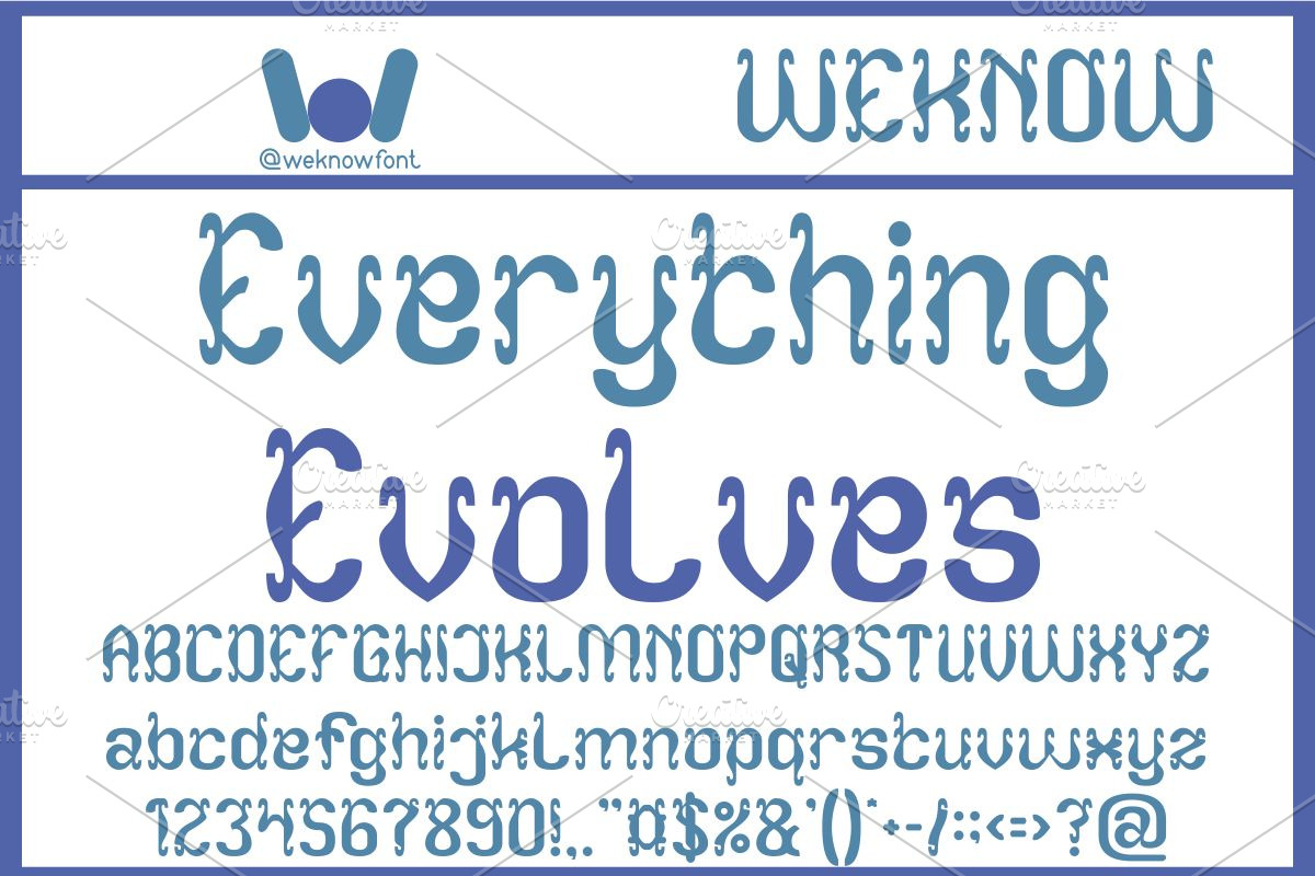 Naturally Changes font, a Font by weknow (Photo 2 of 8)