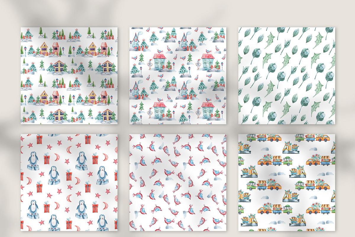 CHRISTMAS seamless patterns, a Pattern Graphic by Tiana Geo (Photo 4 of 7)