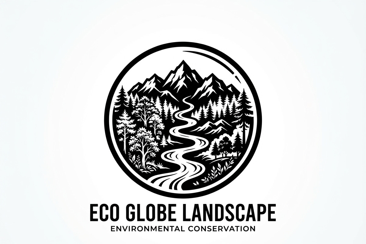 60 Eco Globe Landscape Silhouette, a Technology Illustration by Amazin_art (Photo 4 of 44)